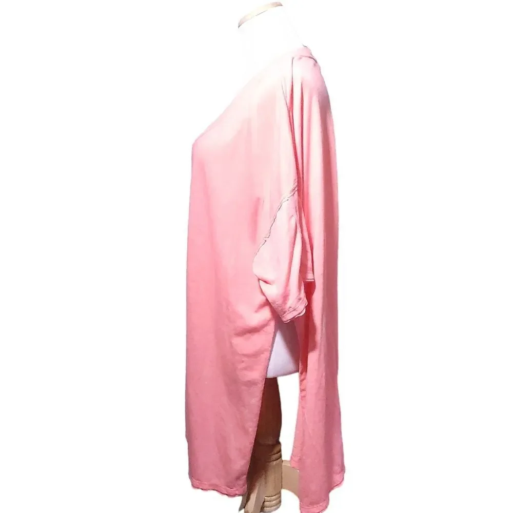 Free People Coral Beach Swim Tunic Cover Up Oversized Womens XSmall
